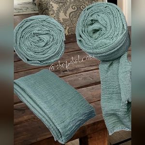 ❄️50% OFF❄️ Sea Foam Handmade Cotton Hemp Scarf Shawl Headwrap cover Gift idea